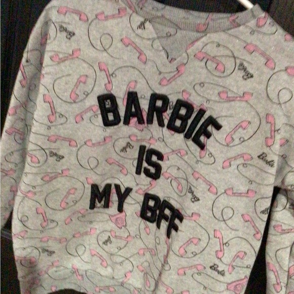 Girls size 10 Barbie sweatshirt - Picture 2 of 2
